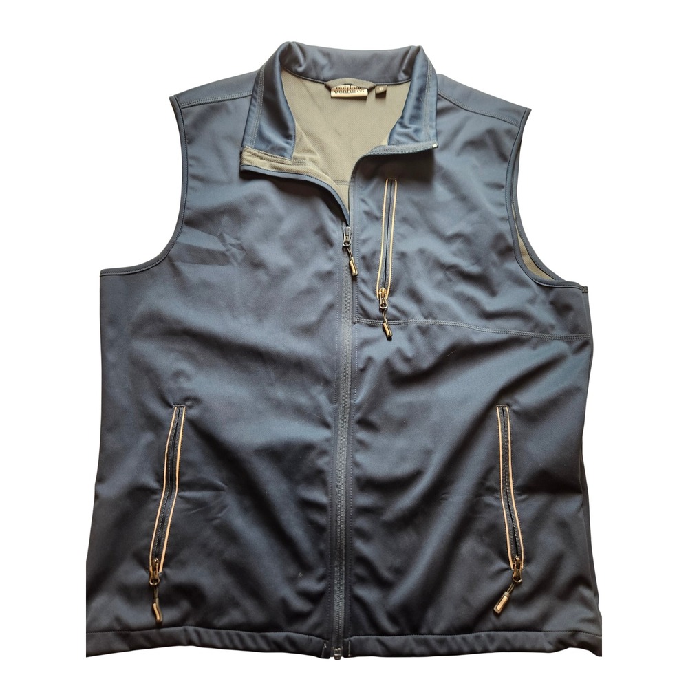 Outdoor Ventures Men's XL Softshell Vest Full Zip Outdoor Hiking Golf